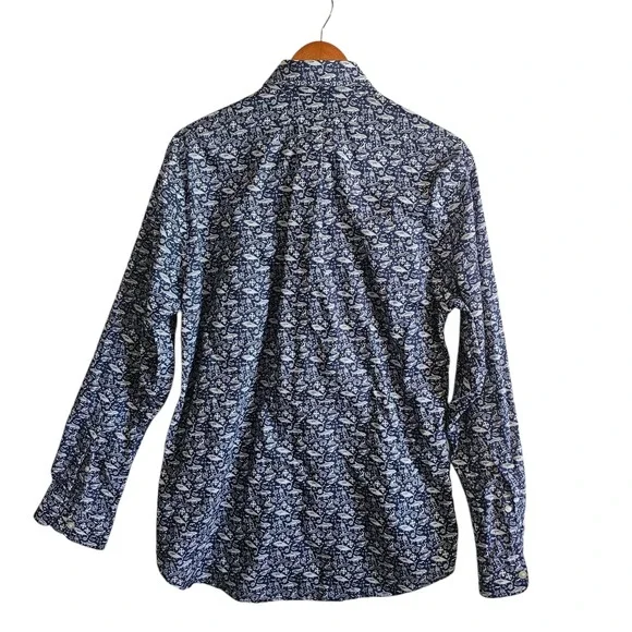 Vineyard Vines Slim Fit Murray Shirt‎ Nautical Print Button Down Size M - Picture 7 of 10